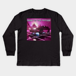 Back to the Future design Kids Long Sleeve T-Shirt